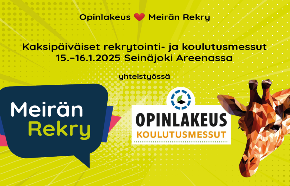 Meirän rekry -messujen mainos vuodelta 2025